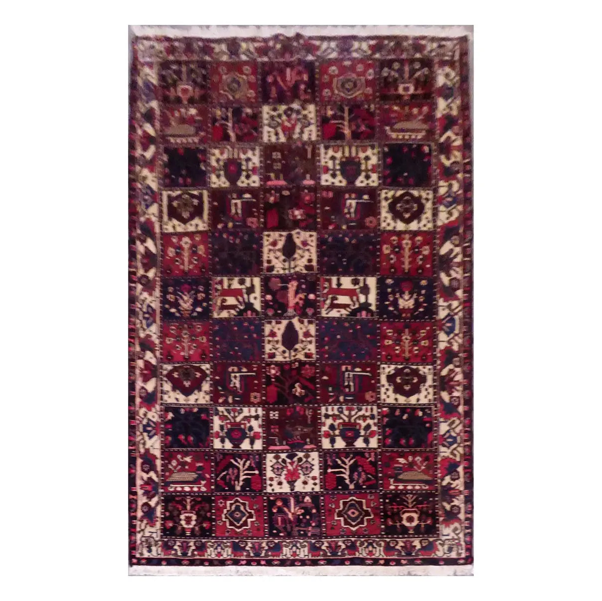 One Of The Kind Persian Bakhtiar Rug 9'10" x 5'6"